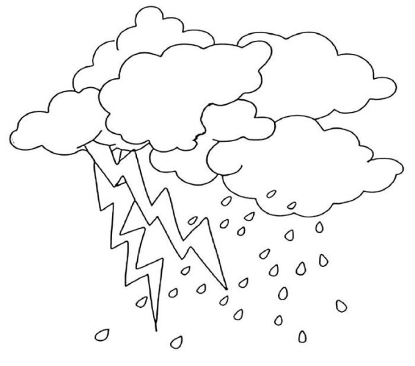 Гроза раскраска