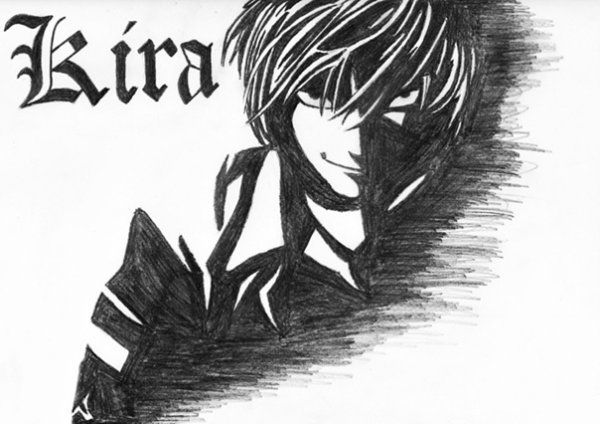 Рисунки Кира тетрадь смерти