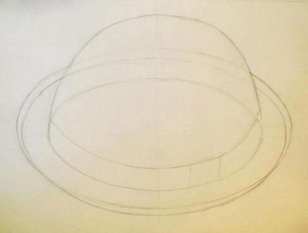 Алгоритм рисования шляпы для дошкольников