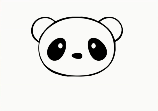 Лёгкие рисунки панды для детей