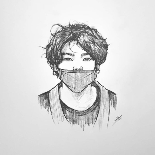 Рисунки БТС Чонгук