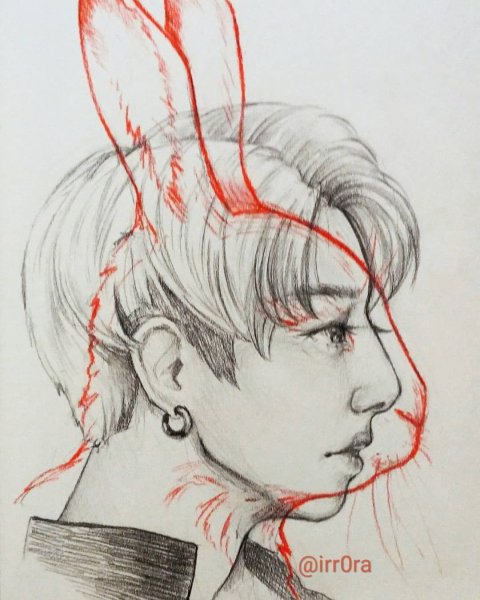 БТС скетчи Чонгук