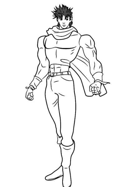 Джозеф Джостар раскраска