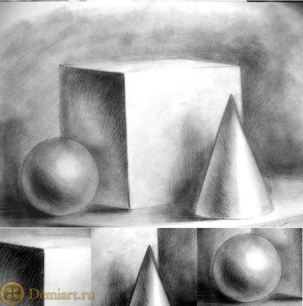 Техника штриховки карандашом