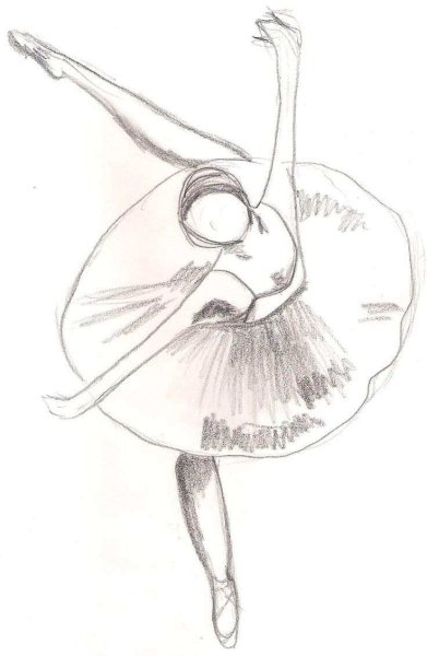 Балерина рисунок