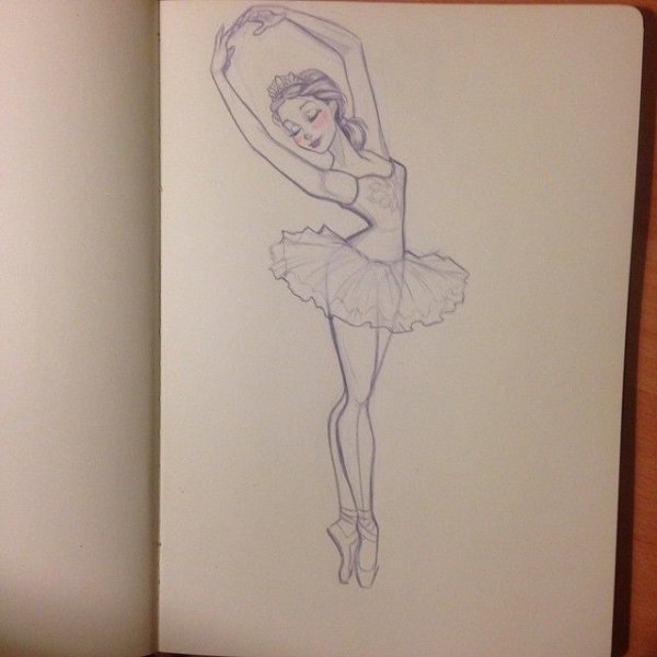 Скетчбук балерина