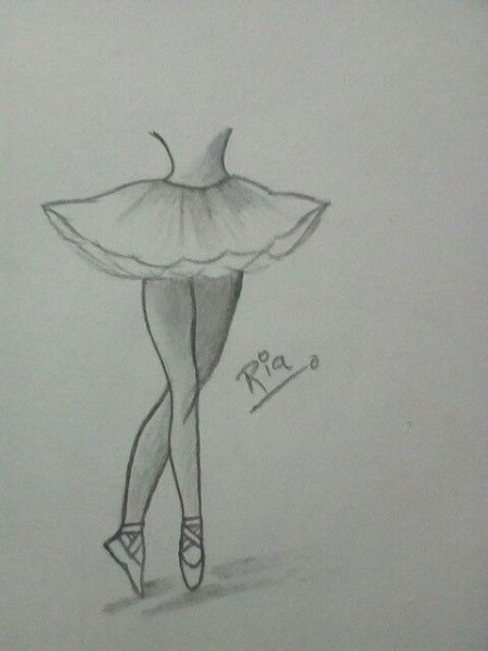 Срисовки для скетчбука балерина