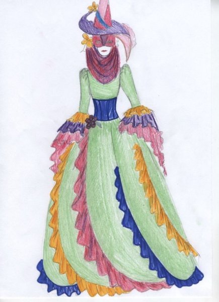 Срисовка платья для начинающих