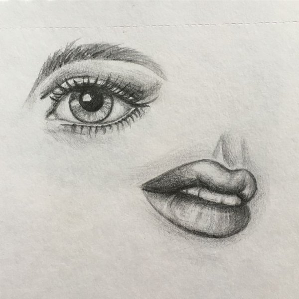 Губы рисунок