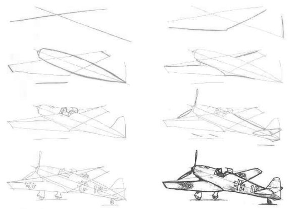 Поэтапное рисование боевой техники