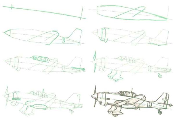 Рисунок на военную тему по этапно