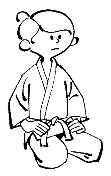 Дзюдо раскраска для детей