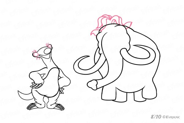 Как нарисовать мамонта поэтапно карандашом легко и красиво