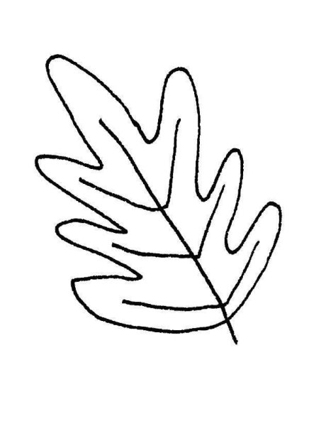 Рисование листиками