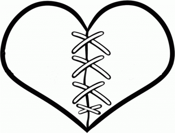 Рисунки для срисовки сердечки