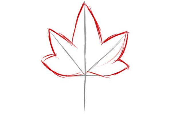 Лист срисовать легко