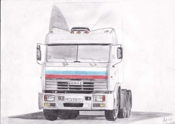 КАМАЗ 54115 рисунок