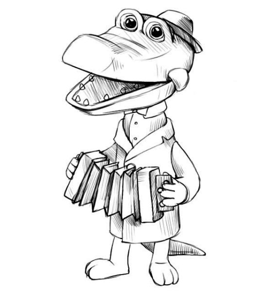 Чебурашка и крокодил Гена Шапокляк раскраска