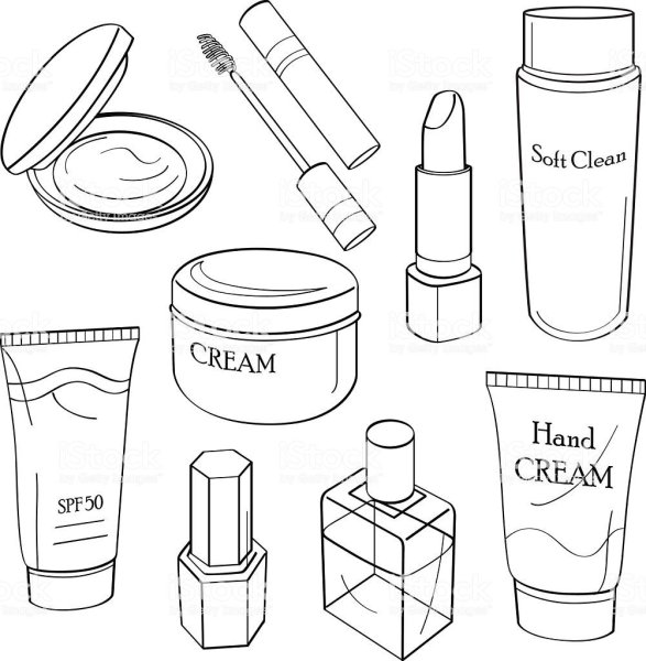 Рисунки косметики легкие