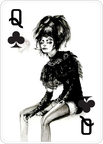 Пиковая дама черно белая