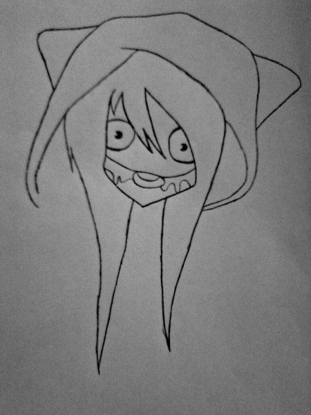 Безглазый Джек арт карандашом