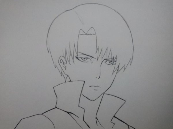 Рисовать аниме атака титанов Леви