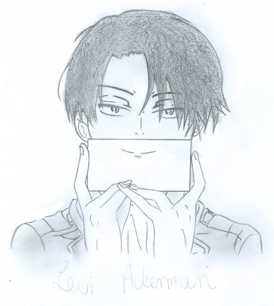 Леви атака титанов для срисовки