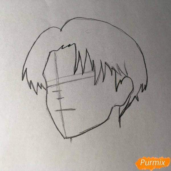 Глаза Леви рисунок