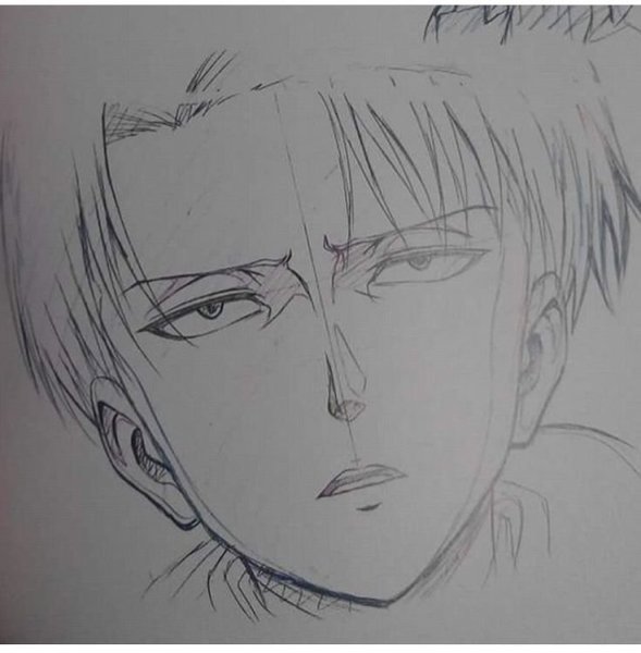 Атака титанов скетчи Леви