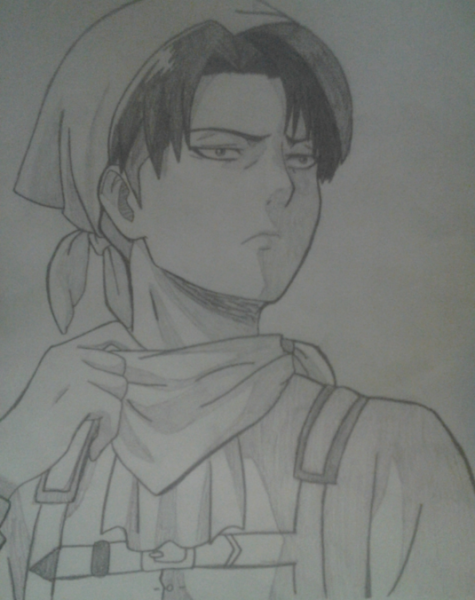 Леви Аккерман легко арт