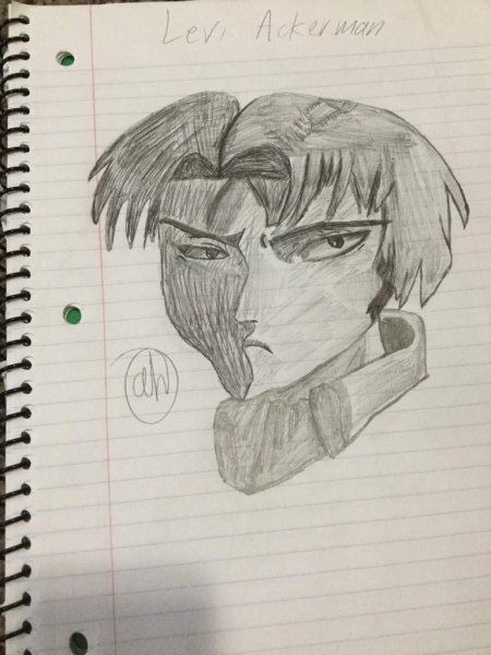 Скетчбук атака титанов Леви