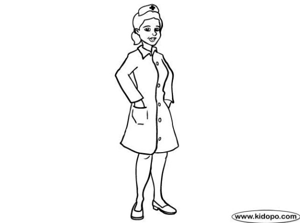 Медсестра карандашом