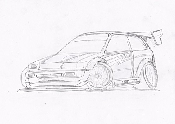 Honda Civic дрифт корч