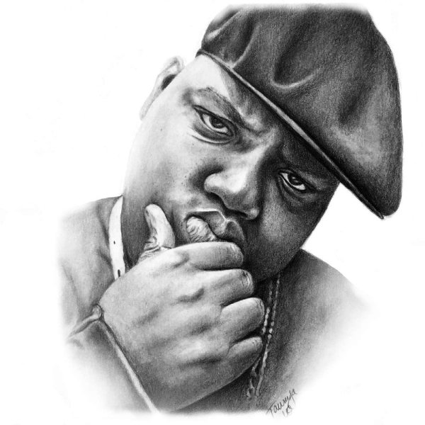 Портрет африканки карандашом