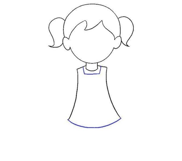 Поэтапное рисование девочки для детей