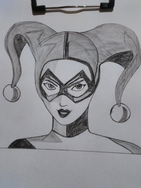 Урок рисования Харли Квинн