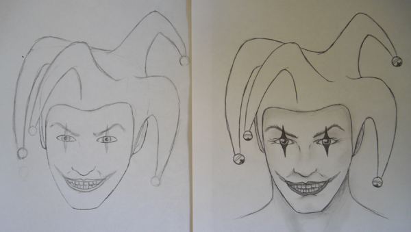 Нарисовать шута легко