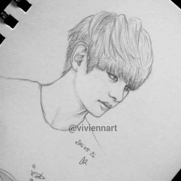 Тэхён скетч