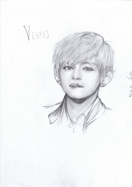 BTS тэхён скетчи