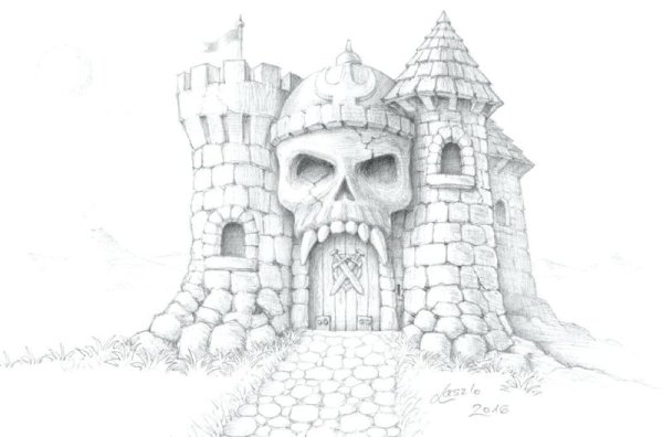 Замок Нойшванштайн раскраска