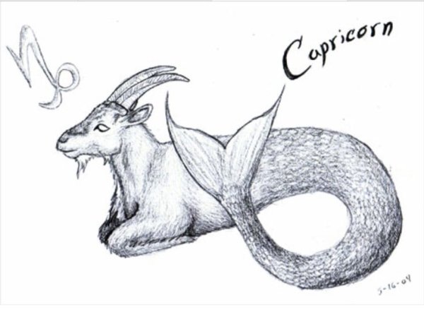 Козерог трафарет