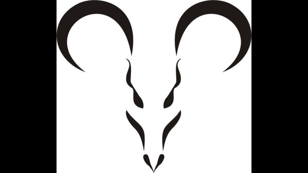 Тату трайбл знак зодиака Козерог