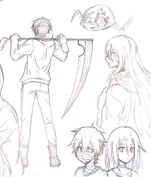 Рисунки для срисовки аниме ангел кровопролития