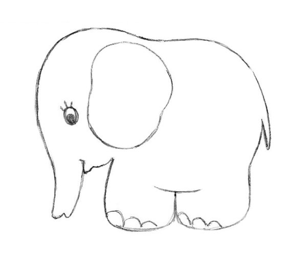 Рисование слоника для детей