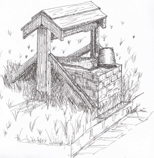 Колодец эскиз