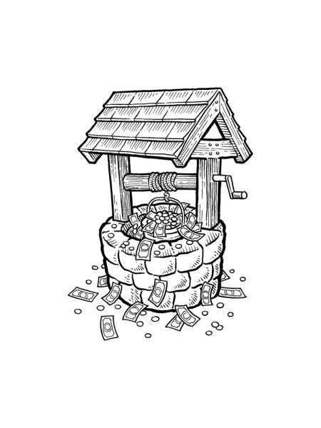 Синюшкин колодец Бажов раскраска