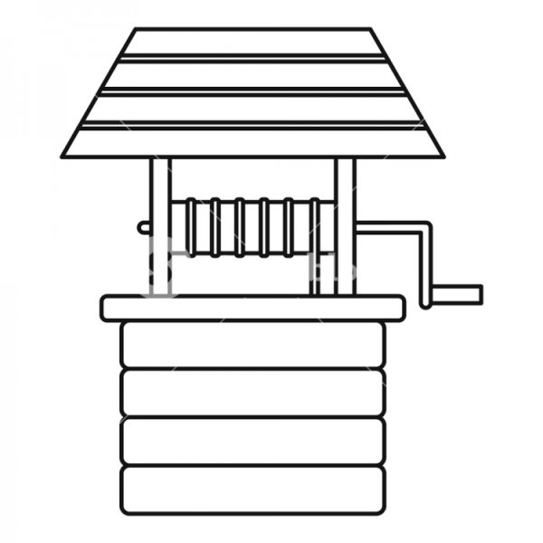 Колодец раскраска