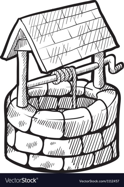 Колодец карандашом