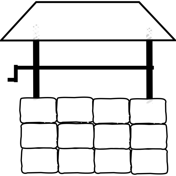 Колодец раскраска