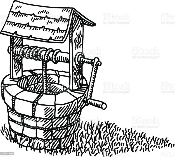 Колодец карандашом